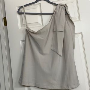 Banana Republic XL one shoulder dressy tank (taupe like color)